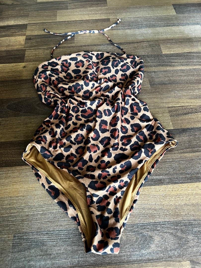 h and m leopard swimsuit