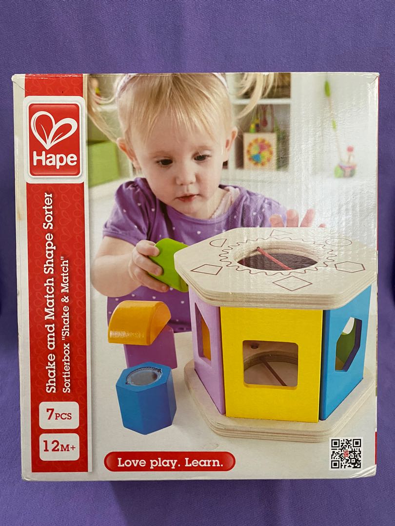Hape Wooden Shape Sorter, Babies & Kids, Infant Playtime on Carousell