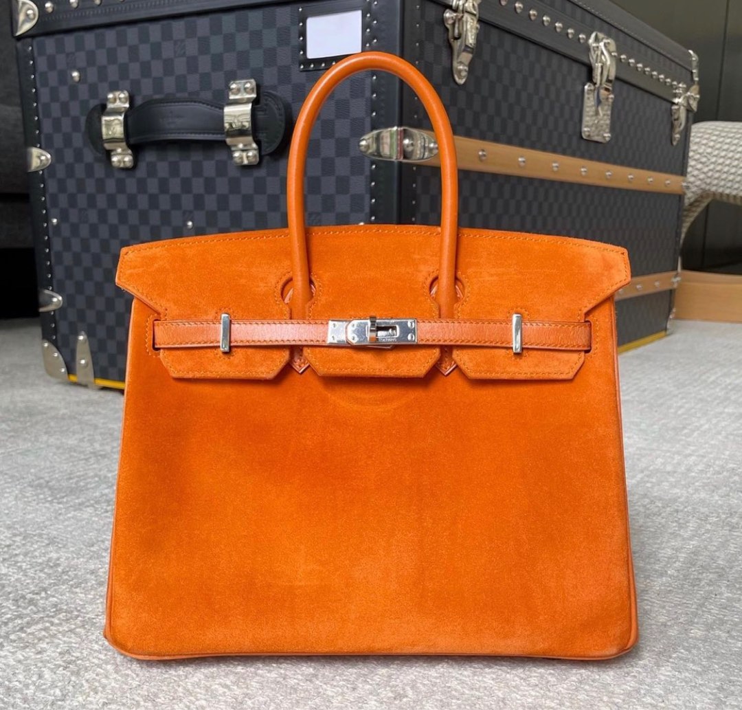 HERMES Kelly Sellier Size 25 Doblis Orange