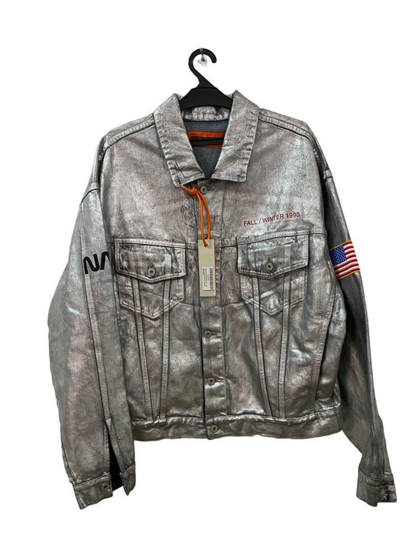 Heron preston silver jacket discount