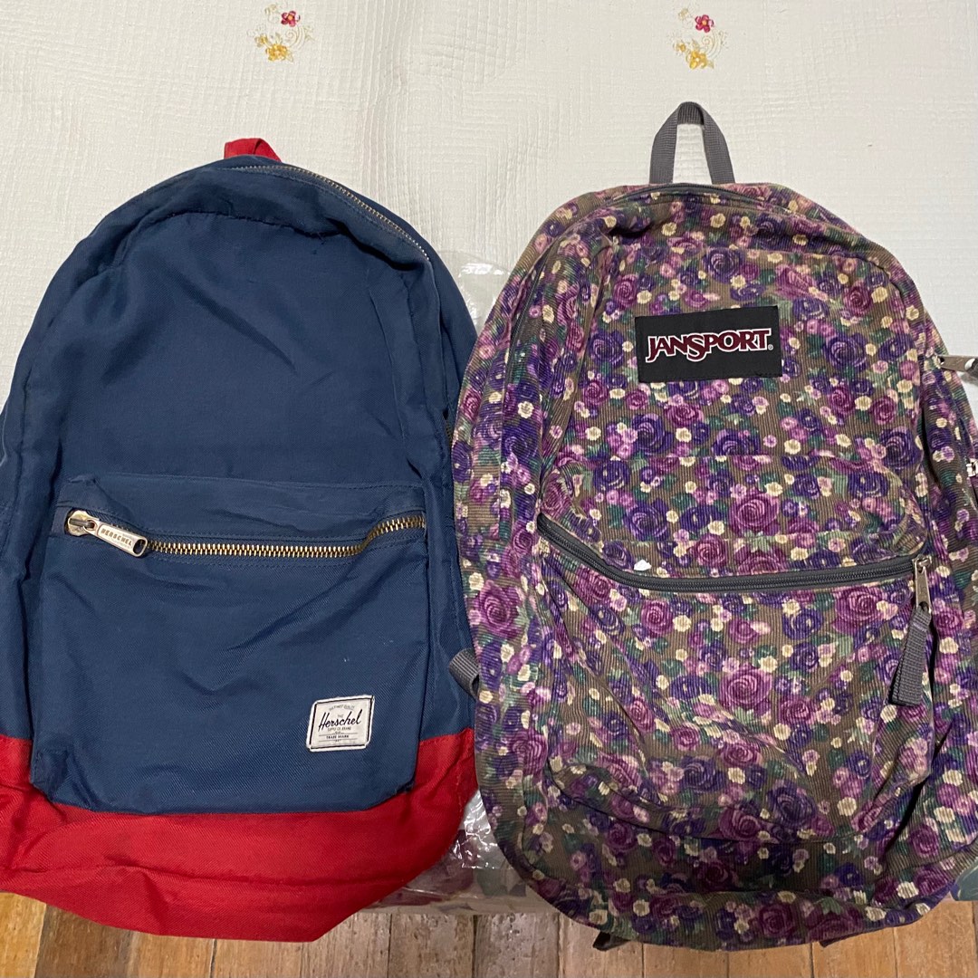 Herschel and Jansport set, Women's Fashion, Bags & Wallets, Backpacks