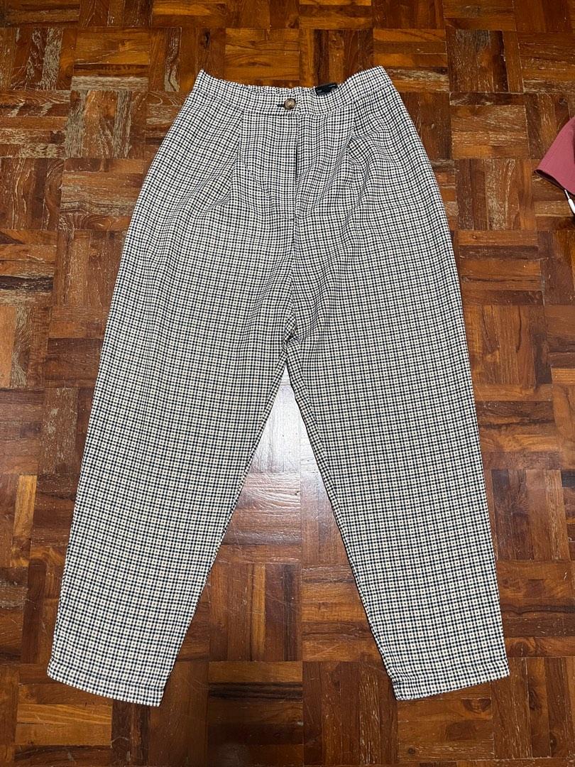 Checkered pants cheap h&m