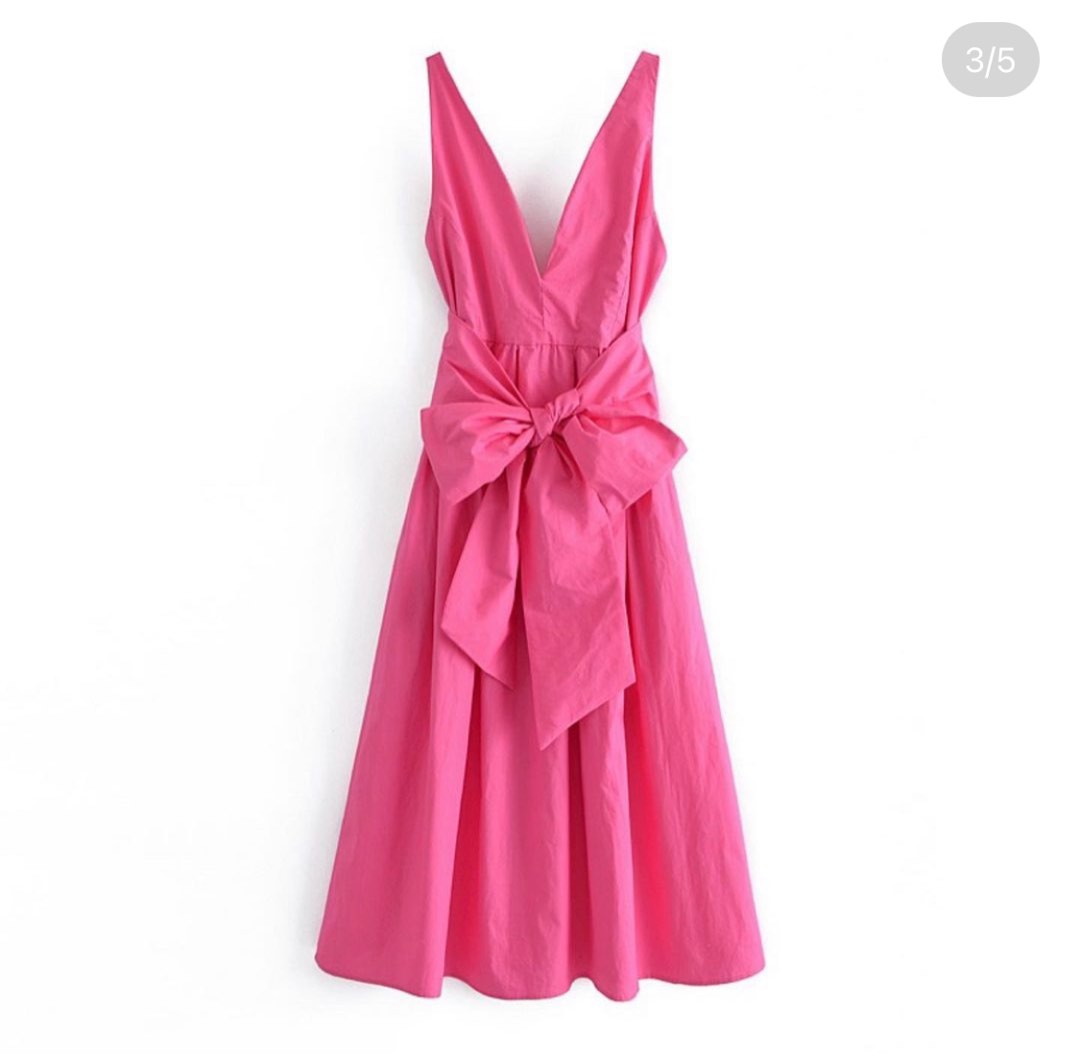 Hot Pink Dress, Women's Fashion, Dresses & Sets, Dresses on Carousell