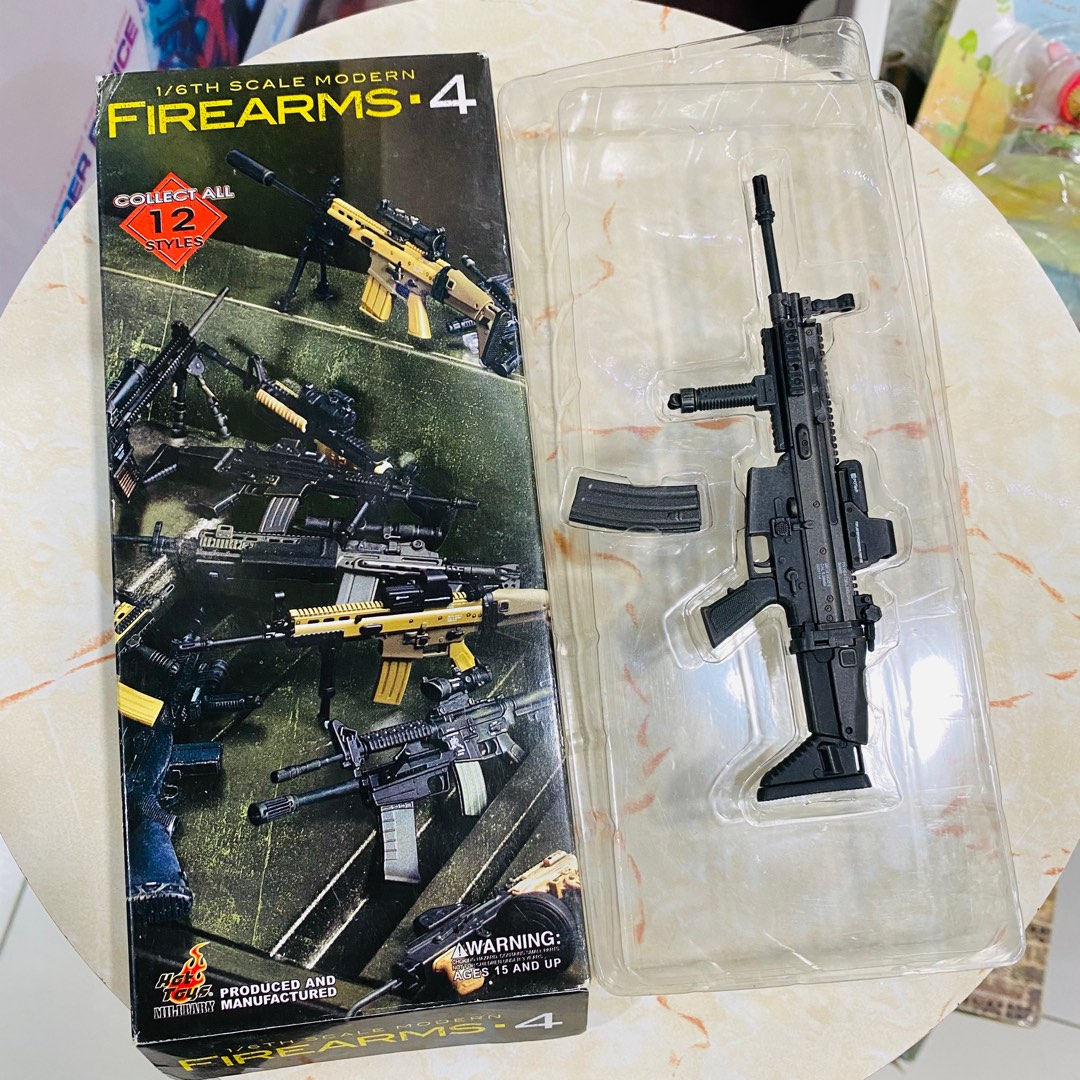 Hot Toys 1/6 Scale Modern Firearms Series 4 SCAR-L STD Black Hottoys 12 ...