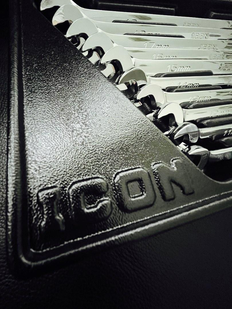 ICON (Same as Snap On) Ratchet Flank Drive Wrench Spanner Set, Car ...