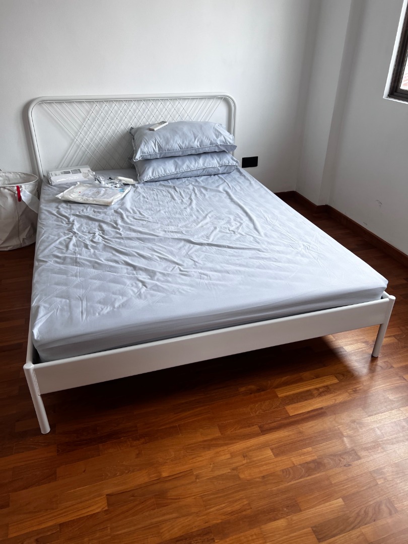 Ikea nesttun best sale queen bed frame