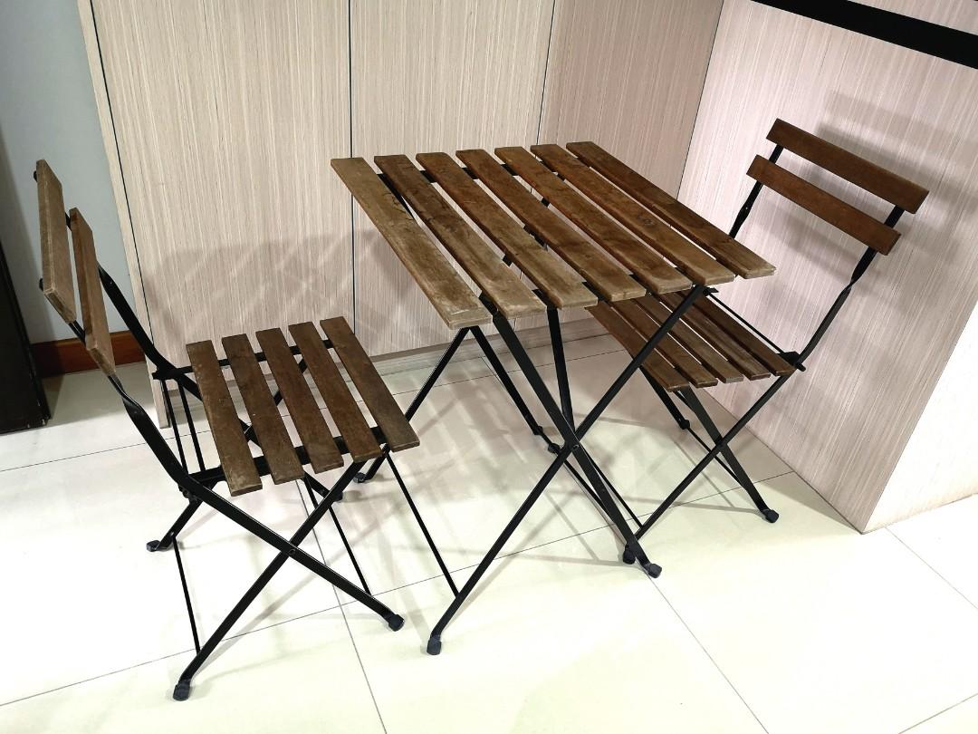 Ikea folding table on sale with chairs
