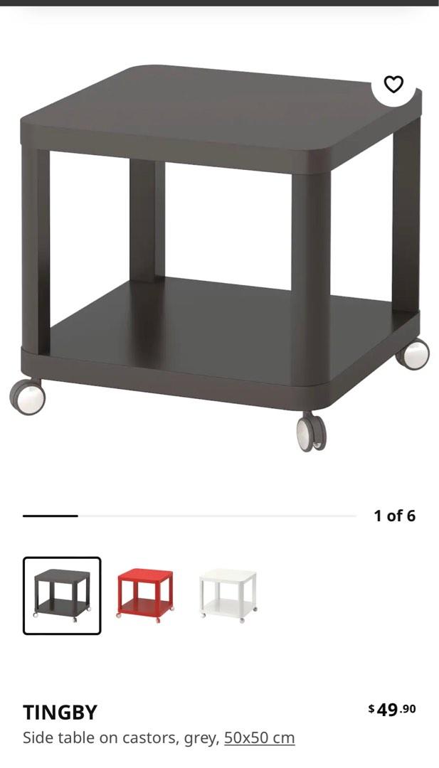 IKEA TINGBY side table with wheels, Furniture & Home Living, Furniture