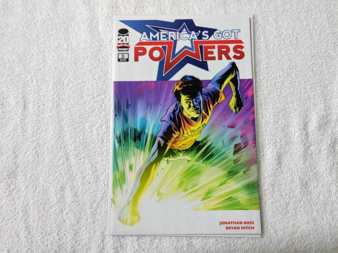 Image - America's Got Powers issues 1-3 Signed (Category: Comics & Manga) located in Taguig. Submitted by sangchi21 (Listing ID 1184665406, Image 2). Description: Image Comics America's Got Powers issues 1-3. Issue 1 is signed by Bryan Hitch and Jonathan Ross. Like new. In good condition. Metro Manila only Payment Gcash or BDO bank deposit accepted. Delivery fee is shouldered by the buyer. Grab express or Lalamove for delivery courier. No return.