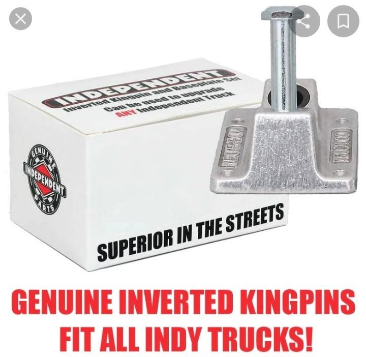 Independent Truck Inverted Kingpin and Baseplate set, Sports Equipment