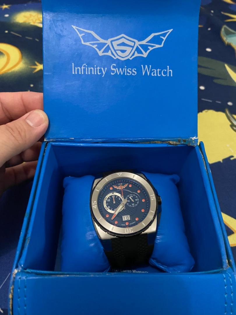 ISW Classic Chronograph Quartz Blue Dial Men's Watch, Luxury, Watches