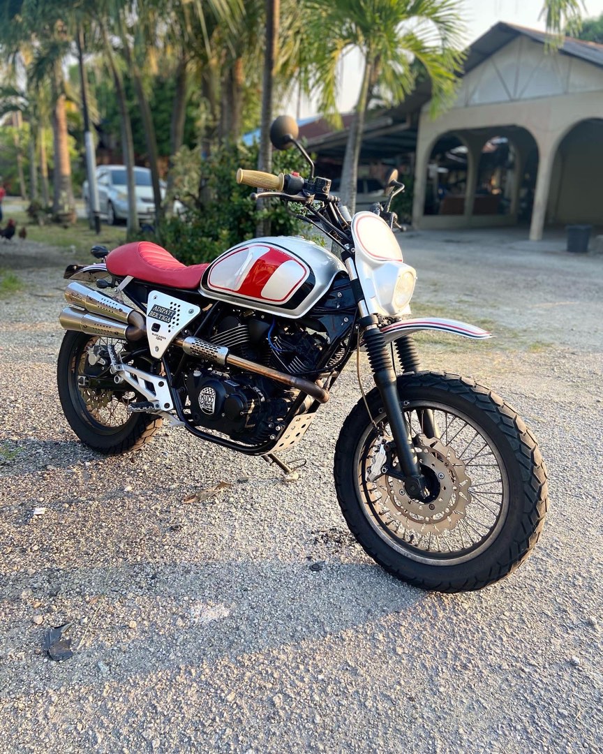 Italjet Buccaneer 250i Custom Scrambler, Motorbikes on Carousell