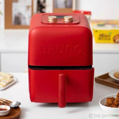 BRUNO Japanese air fryer visual multi-function 5L large capacity household  electric fryer no oil smoke intelligent fryer fried chicken chips machine  magic cube plus