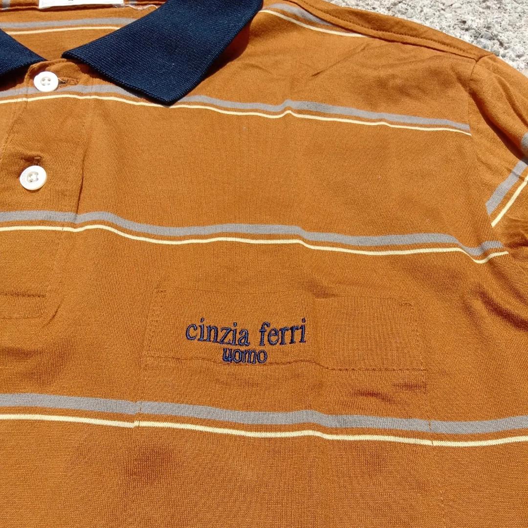 Kaus kerah Cinzia Ferry (ITALY), Fesyen Pria, Pakaian , Atasan di