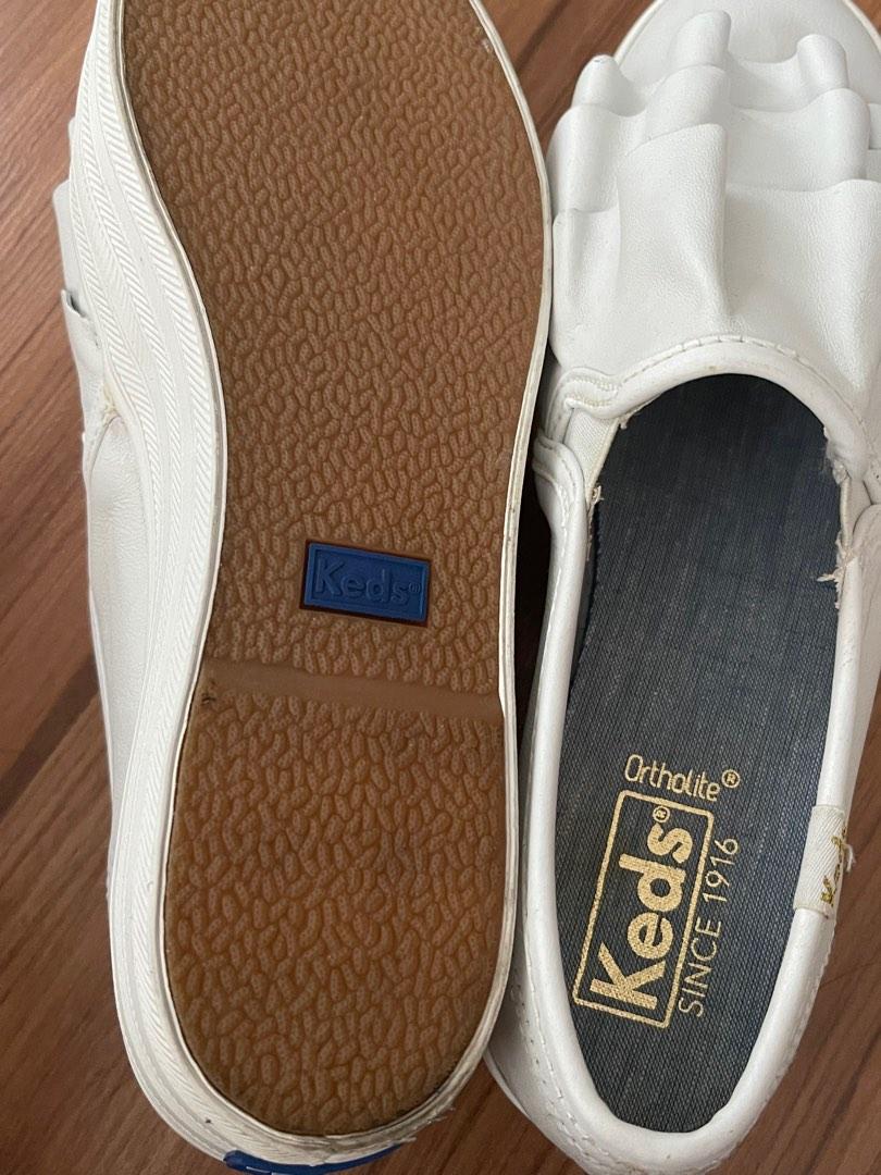 Keds triple ruffle best sale leather