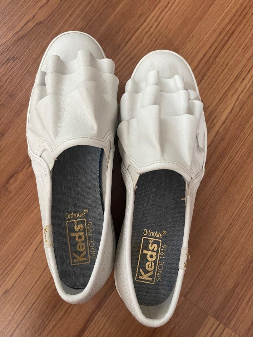 Keds triple hotsell ruffle denim