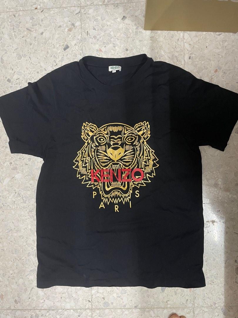 Black and gold kenzo t shirt 2025