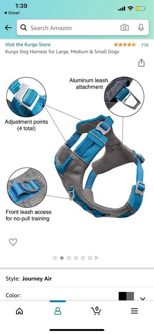 Kurgo dog harness pet supplies homes other pet accessories on carousell