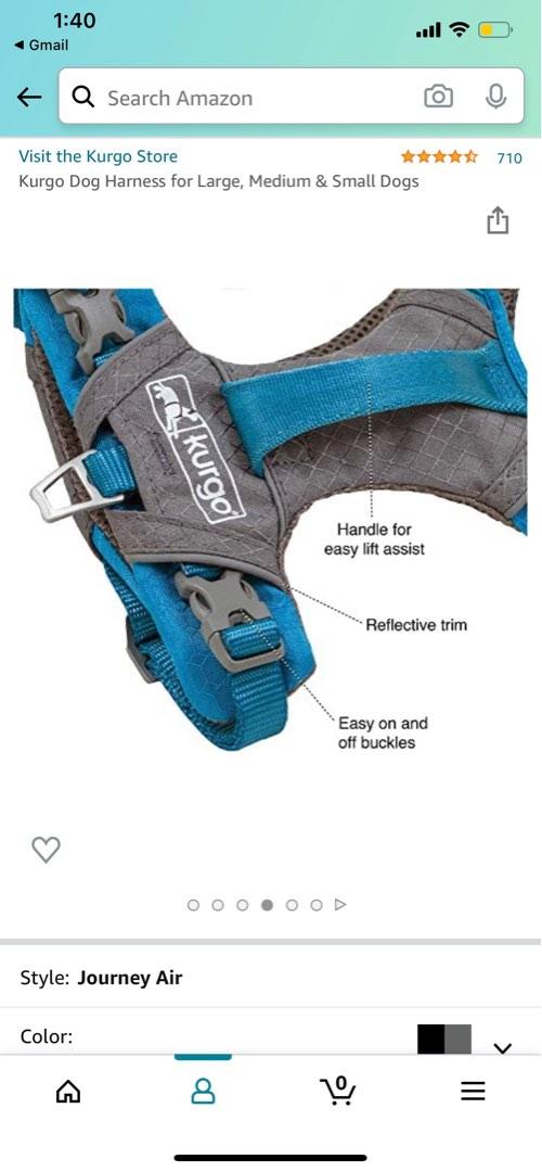 Kurgo dog harness pet supplies homes other pet accessories on carousell