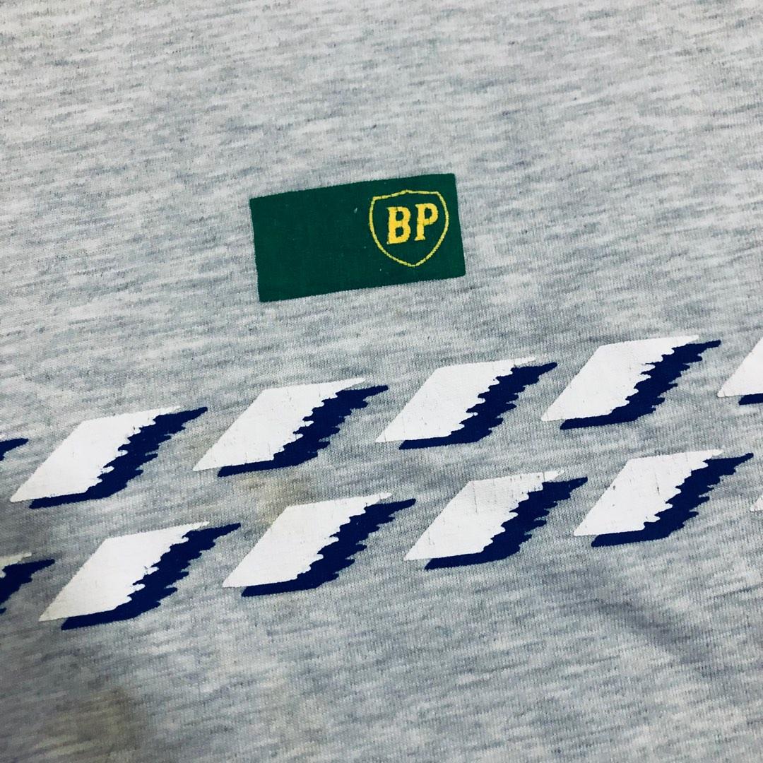 (L) VINTAGE 90s BP BRITISH PETROLEUM TEE, Men's Fashion, Tops & Sets