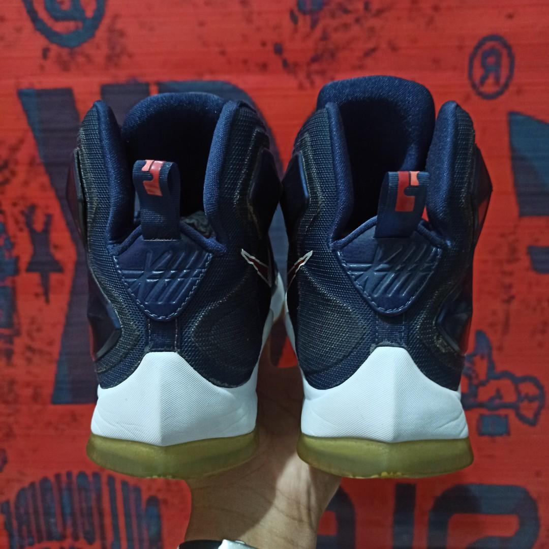 Nike lebron james 13 olympics navy blue fesyen pria sepatu sneakers