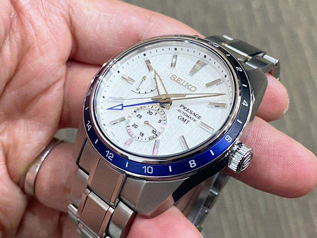 Seiko Presage SPB271J1 Watch Sharp Edged GMT Zero Halliburton Limited Japan  6R64 | eBay