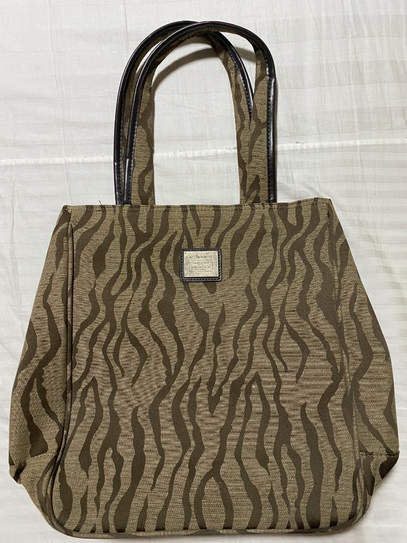 Liz Claiborne Brown Striped Bag (Category: Shoulder Bags) located in Taguig. Submitted by mandysellingph (Listing ID 1184534969, Image 2). Description: Originally bought in the US. Never been used, but only stored in the closet. .