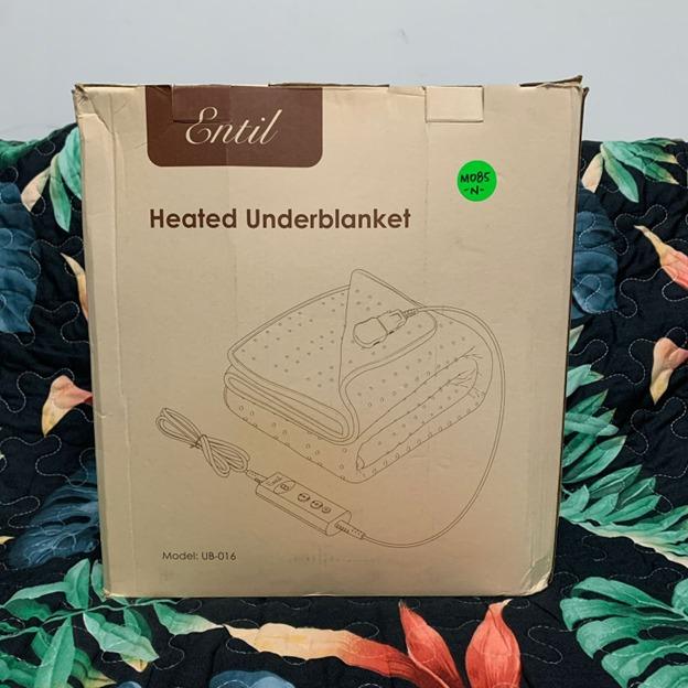 M085 Entil Electric Heated Blanket Fast Heating and for Full Body Warming with 10 Hours Auto off 4 Heat Settings Machine Washable Home Office Use Furniture Home Living Bedding