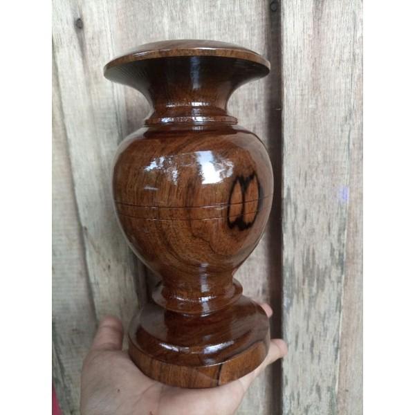 Magkuno wooden vase Antique, Furniture & Home Living, Home Decor, Vases
