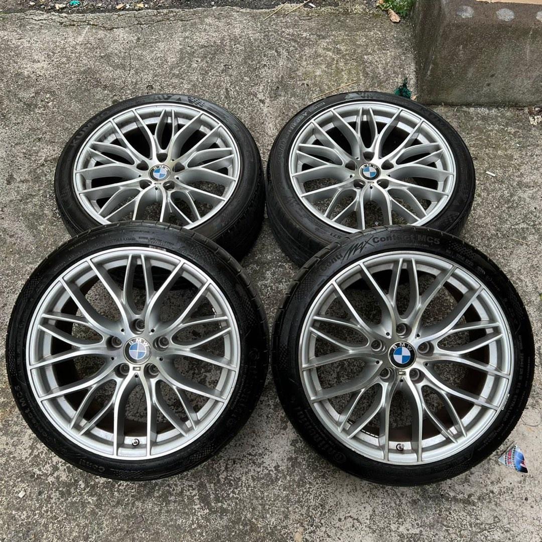 Msport 18 inch sport rim BMW e90 tyre 70%, Auto Accessories on Carousell