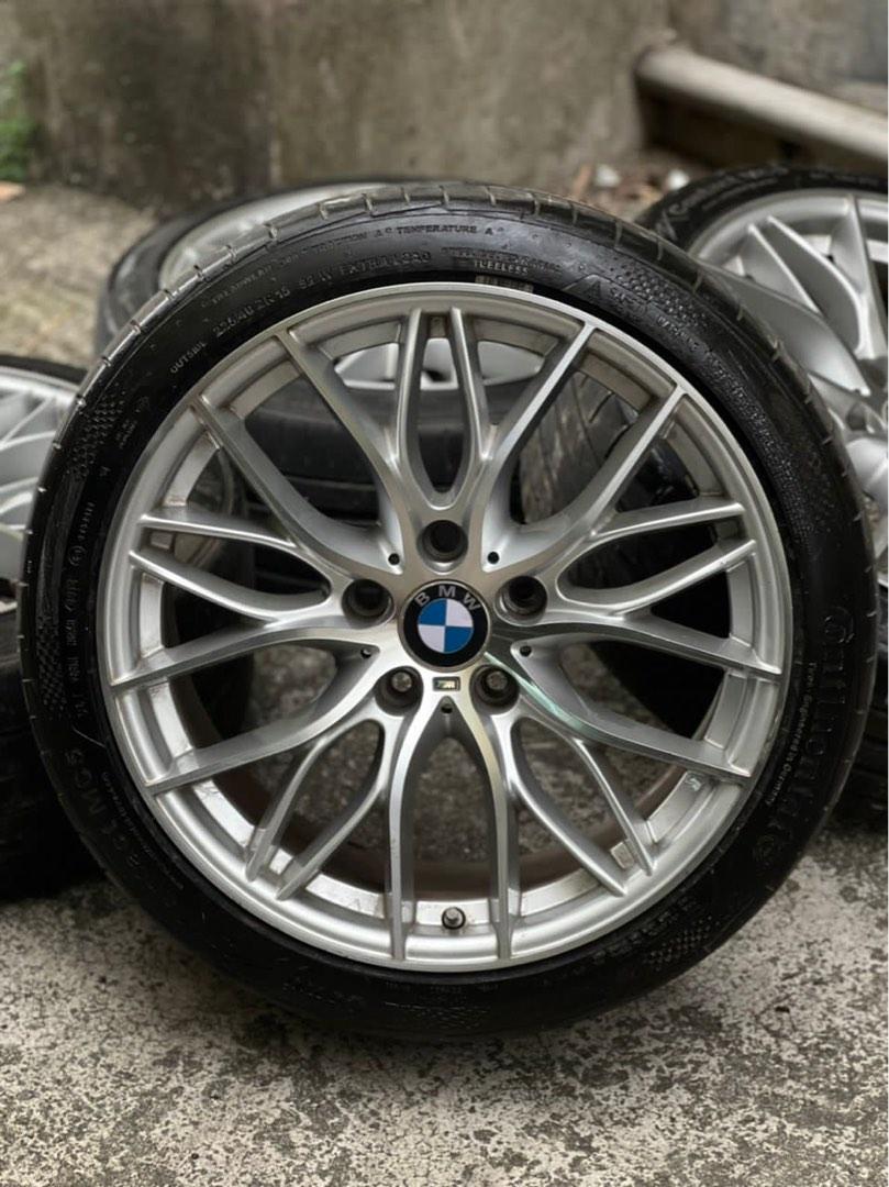 Msport 18 inch sport rim BMW e90 tyre 70%, Auto Accessories on Carousell