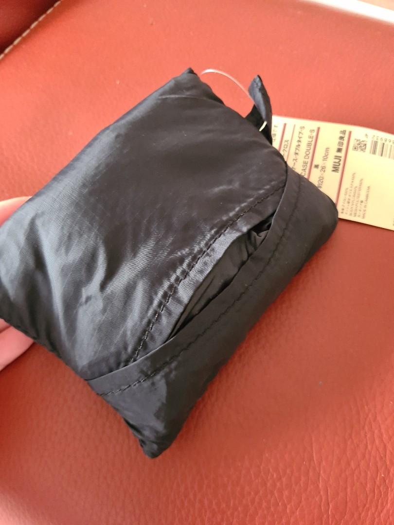 MUJI NYLON GUSSET CASE SINGLE AND DOUBLE S-size Black clothes