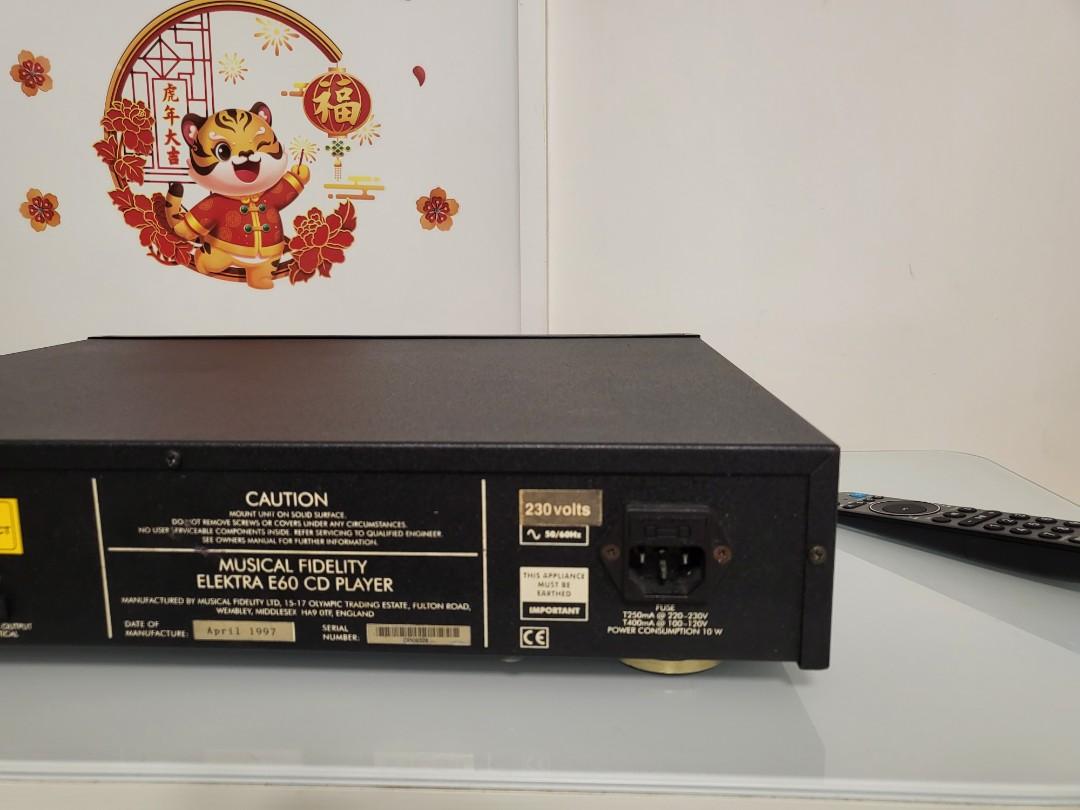 英國MUSICAL FIDELITY ELEKTRA E60 CD Player（純CD機）, 音響器材, 音樂播放裝置 MP3及CD Player Carousell