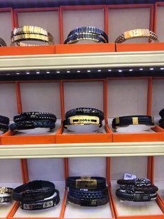 New Design Bracelets Unisex For Men ( Chanel, Mont Blanc, LV, Bvlgari, Hermes )