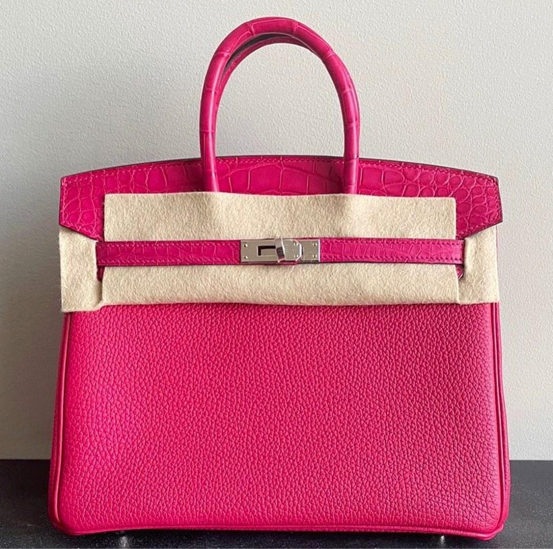 Hermes Pink Ostrich Birkin, Luxury, Bags & Wallets on Carousell