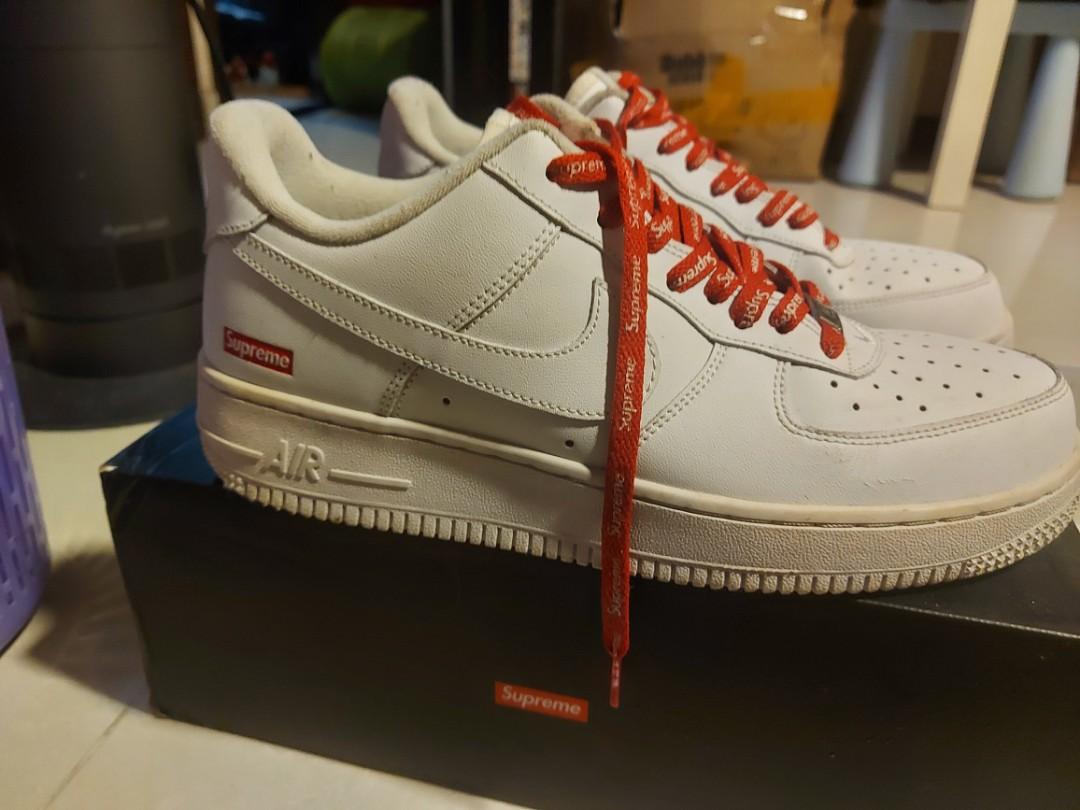 nike air force 1 AF1 supreme, 男裝, 鞋, 波鞋- Carousell