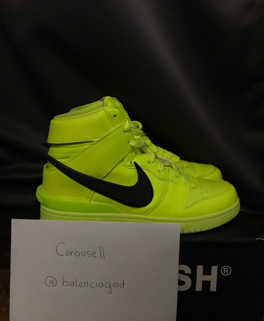 Nike fluorescent yellow shoes sales
