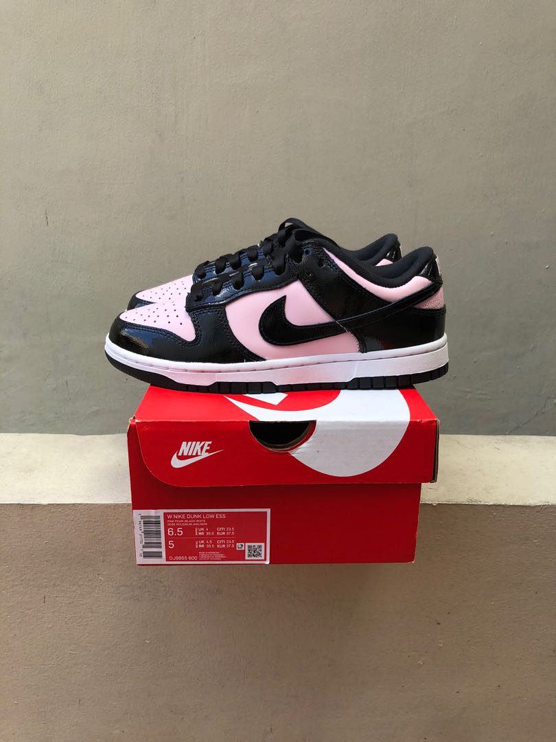 dunk low pink black