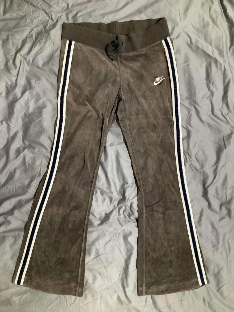 Nike Velvet Pajama Pants, Women's Fashion, Bottoms, Jeans on Carousell