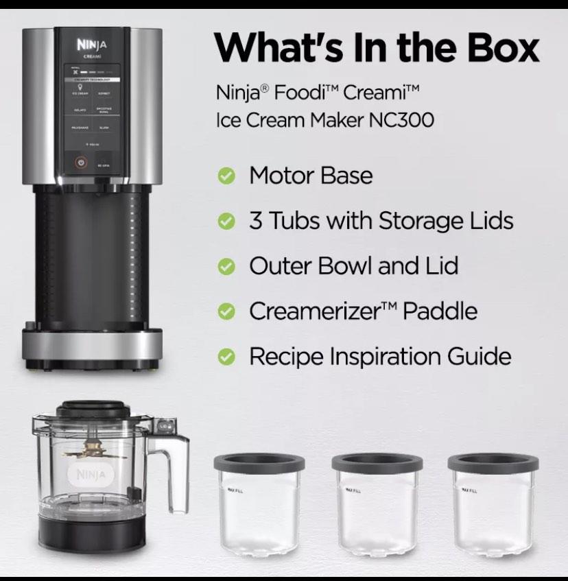 Ninja CREAMI Ice Cream Maker NC300 GWP, TV & Home Appliances, Kitchen