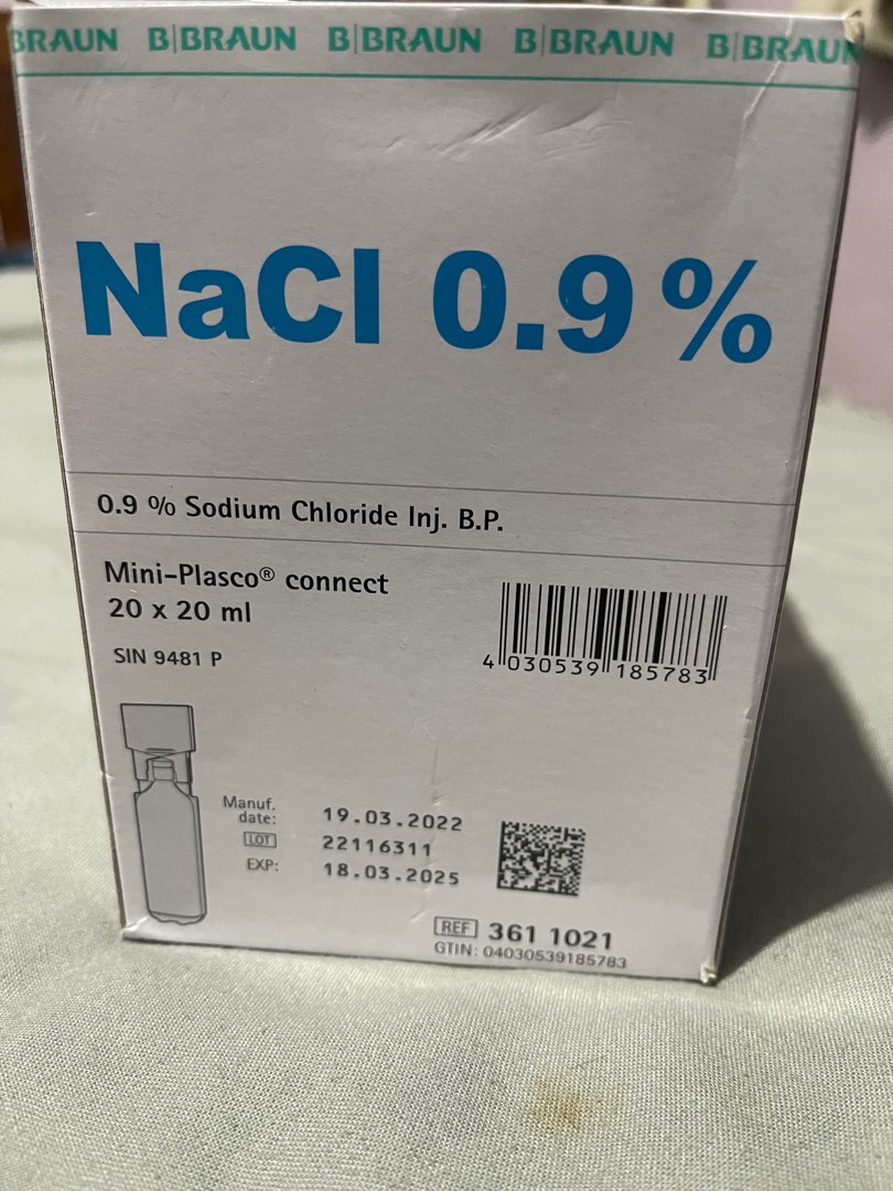 Normal saline 0 9 20mls x 20 pcs health nutrition medical supplies