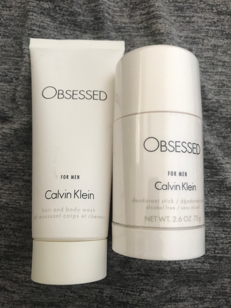 Obsessed for Him by Calvin Klein (Deodorant Stick & Bath Body Wash), Beauty  & Personal Care, Bath & Body, Bath on Carousell