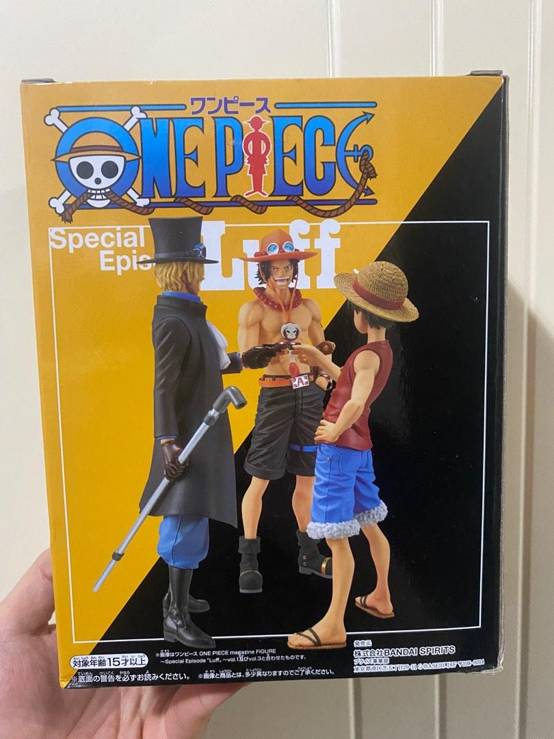 日版金證 One Piece海賊王figure 海賊王艾斯乾杯祝酒 三兄弟乾杯 One Piece Magazine Figure Special Episode Luff Vol 2 興趣及遊戲 玩具 遊戲類 Carousell