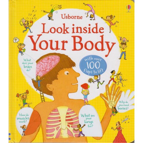 Original Usborne Look Inside your body Children Book Science Human Body