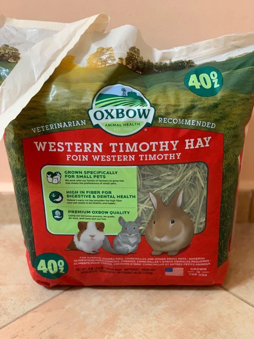 Oxbow Western timothy hay 40oz, Pet Supplies, Pet Food on Carousell