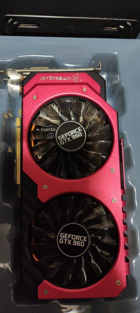 PALIT GEFORCE GTX 960 JETSTREAM 2048MB GDDR5 Graphic Card Gaming GPU,  Computers  Tech, Parts  Accessories, Computer Parts on Carousell