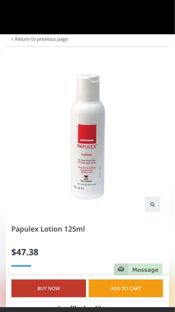 Papulex Lotion (For Acne Prone Skin), Beauty & Personal Care, Face