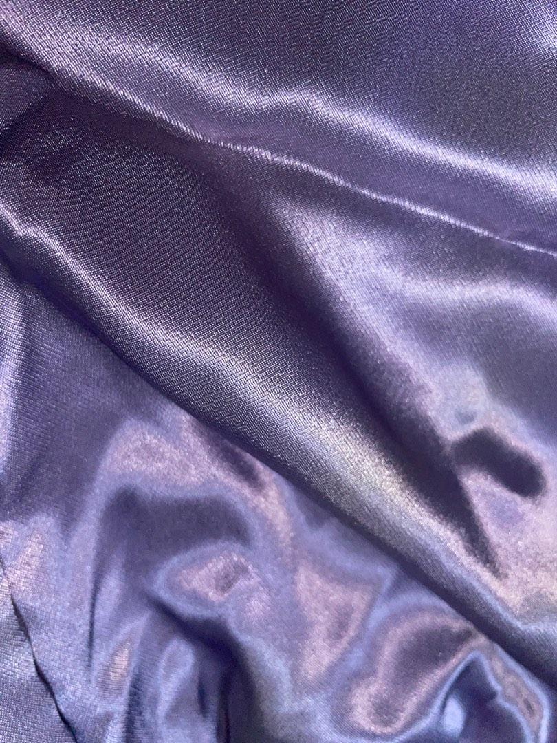 Periwinkle silk set, Women's Fashion, Tops, Blouses on Carousell