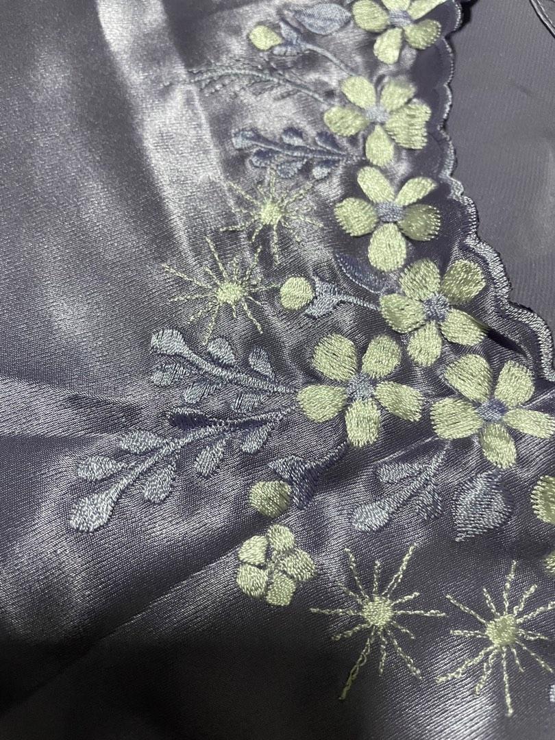 Periwinkle silk set, Women's Fashion, Tops, Blouses on Carousell