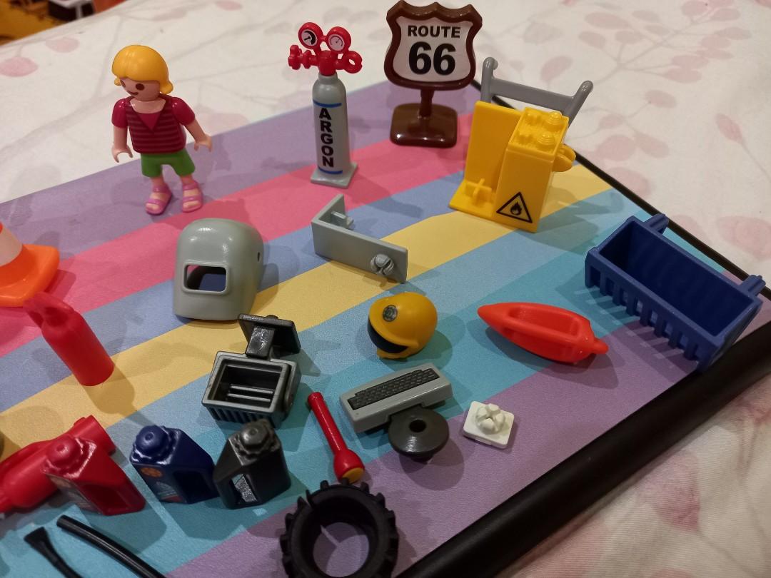 Playmobil car garage best sale